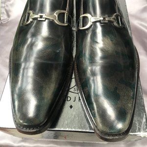 DONALD J PLINER CAFFAR CAMOUFLAGE POLISHED CALF , 9M, MEN'S